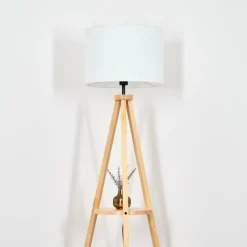 Lampes En Tissu-hofstein Bassagoda Lampadaire Écru, 1 lumière