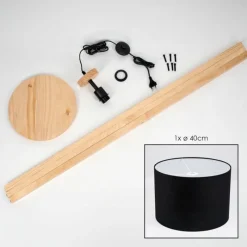 Lampes En Tissu-hofstein Bassagoda Lampadaire Écru, 1 lumière