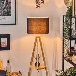 Lampes En Tissu-hofstein Bassagoda Lampadaire Écru, 1 lumière