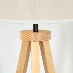 Lampes En Tissu-hofstein Bassagoda Lampadaire Écru, 1 lumière