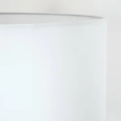 Lampes En Tissu-hofstein Bassagoda Lampadaire Écru, Noir, 1 lumière