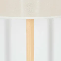 Lampes En Tissu-hofstein Bassagoda Lampadaire Écru, Noir, 1 lumière