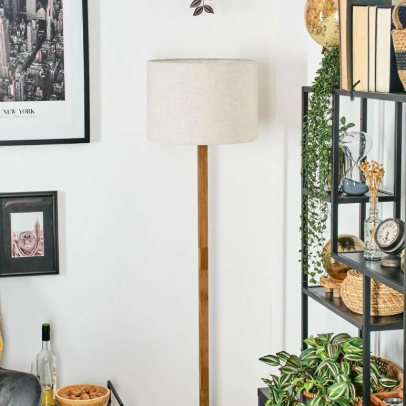 Lampes En Tissu-hofstein Bassagoda Lampadaire Écru, 1 lumière