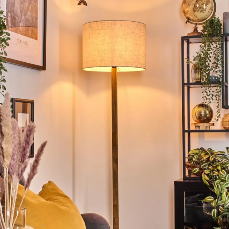 Lampes En Tissu-hofstein Bassagoda Lampadaire Écru, 1 lumière