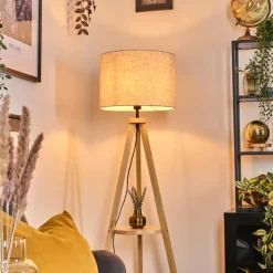 Lampes En Tissu-hofstein Bassagoda Lampadaire Écru, 1 lumière