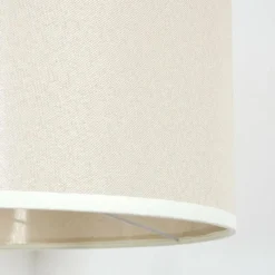 Lampes En Tissu-hofstein Bassagoda Lampadaire Écru, Noir, 1 lumière