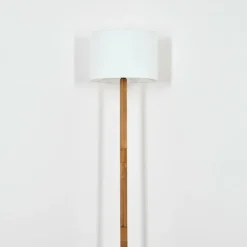 Lampes En Tissu-hofstein Bassagoda Lampadaire Écru, Noir, 1 lumière