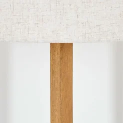 Lampes En Tissu-hofstein Bassagoda Lampadaire Écru, Noir, 1 lumière