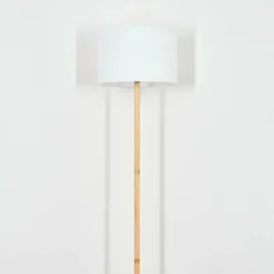 Lampes En Tissu-hofstein Bassagoda Lampadaire Écru, Noir, 1 lumière