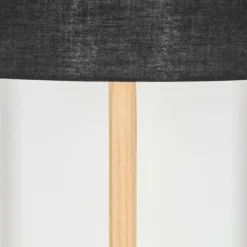Lampes En Tissu-hofstein Bassagoda Lampadaire Écru, Noir, 1 lumière