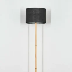 Lampes En Tissu-hofstein Bassagoda Lampadaire Écru, Noir, 1 lumière