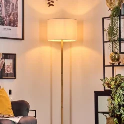 Lampes En Tissu-hofstein Bassagoda Lampadaire Écru, 1 lumière