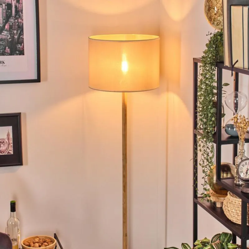 Lampes En Tissu-hofstein Bassagoda Lampadaire Écru, 1 lumière