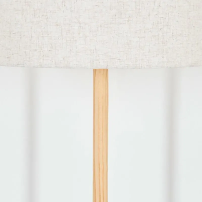 Lampes En Tissu-hofstein Bassagoda Lampadaire Écru, Noir, 1 lumière