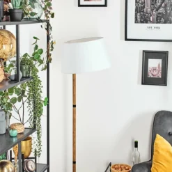 Lampes En Tissu-hofstein Bassagoda Lampadaire Écru, 1 lumière