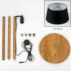 Lampes En Tissu-hofstein Bassagoda Lampadaire Écru, 1 lumière