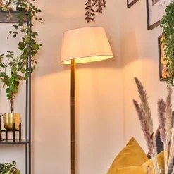 Lampes En Tissu-hofstein Bassagoda Lampadaire Écru, 1 lumière