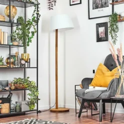 Lampes En Tissu-hofstein Bassagoda Lampadaire Écru, 1 lumière