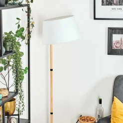 Lampes En Tissu-hofstein Bassagoda Lampadaire Écru, 1 lumière