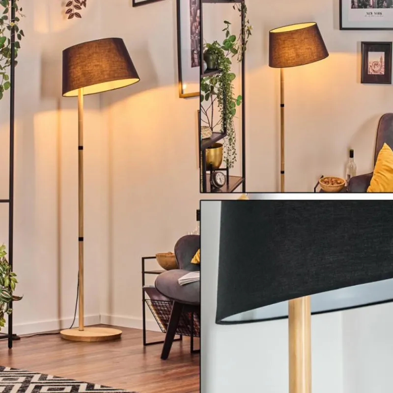 Lampes En Tissu-hofstein Bassagoda Lampadaire Écru, 1 lumière