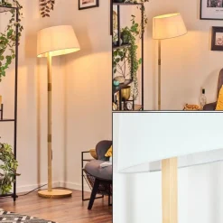 Lampes En Tissu-hofstein Bassagoda Lampadaire Écru, 1 lumière