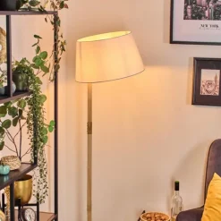 Lampes En Tissu-hofstein Bassagoda Lampadaire Écru, 1 lumière