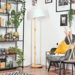 Lampes En Tissu-hofstein Bassagoda Lampadaire Écru, 1 lumière