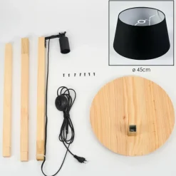 Lampes En Tissu-hofstein Bassagoda Lampadaire Écru, 1 lumière