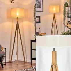 Lampes En Tissu-hofstein Bassagoda Lampadaire Écru, 1 lumière