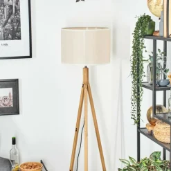 Lampes En Tissu-hofstein Bassagoda Lampadaire Écru, 1 lumière