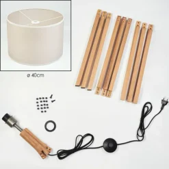 Lampes En Tissu-hofstein Bassagoda Lampadaire Écru, 1 lumière