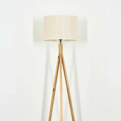 Lampes En Tissu-hofstein Bassagoda Lampadaire Écru, 1 lumière