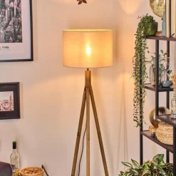 Lampes En Tissu-hofstein Bassagoda Lampadaire Écru, 1 lumière