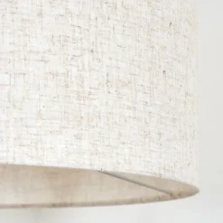 Lampes En Tissu-hofstein Bassagoda Lampadaire Écru, Noir, 1 lumière