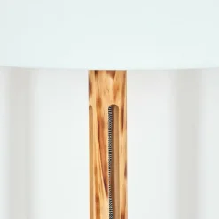 Lampes En Tissu-hofstein Bassagoda Lampadaire Écru, Noir, 1 lumière