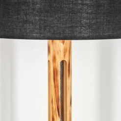 Lampes En Tissu-hofstein Bassagoda Lampadaire Écru, Noir, 1 lumière