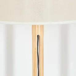 Lampes En Tissu-hofstein Bassagoda Lampadaire Écru, Noir, 1 lumière