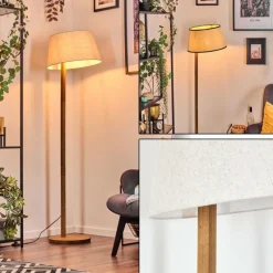 Lampes En Tissu-hofstein Bassagoda Lampadaire Écru, 1 lumière