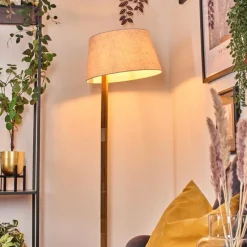 Lampes En Tissu-hofstein Bassagoda Lampadaire Écru, 1 lumière