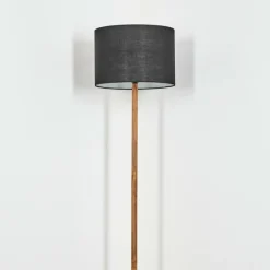 Lampes En Tissu-hofstein Bassagoda Lampadaire Écru, Noir, 1 lumière