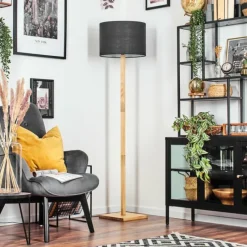 Lampes En Tissu-hofstein Bassagoda Lampadaire Écru, 1 lumière