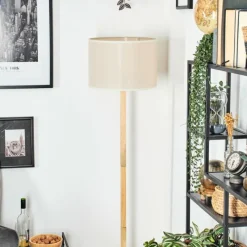 Lampes En Tissu-hofstein Bassagoda Lampadaire Écru, 1 lumière