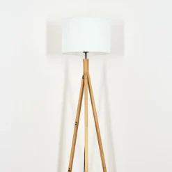 Lampes En Tissu-hofstein Bassagoda Lampadaire Écru, 1 lumière