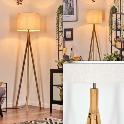 Lampes En Tissu-hofstein Bassagoda Lampadaire Écru, 1 lumière