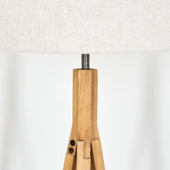 Lampes En Tissu-hofstein Bassagoda Lampadaire Écru, 1 lumière