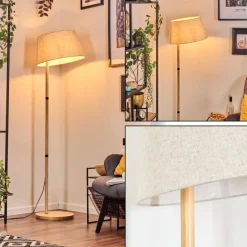 Lampes En Tissu-hofstein Bassagoda Lampadaire Écru, 1 lumière