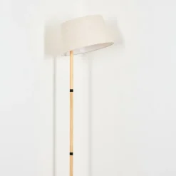Lampes En Tissu-hofstein Bassagoda Lampadaire Écru, 1 lumière