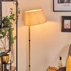 Lampes En Tissu-hofstein Bassagoda Lampadaire Écru, 1 lumière