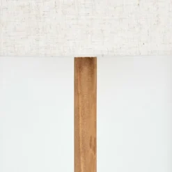 Lampes En Tissu-hofstein Bassagoda Lampadaire Écru, Noir, 1 lumière