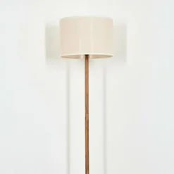 Lampes En Tissu-hofstein Bassagoda Lampadaire Écru, Noir, 1 lumière